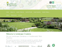 Tablet Screenshot of landscapecreations.co.uk